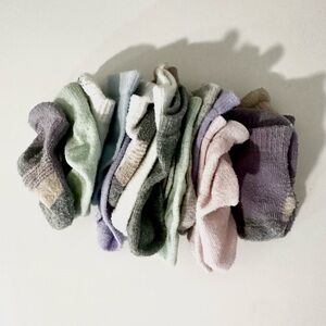 Pack of Pastel No-Show Socks for Men - Soft Cotton Blend